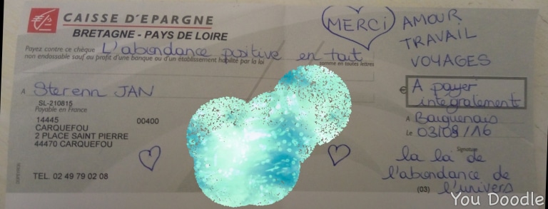 chèque d'abondance bien-être au rendez vous nantes bouguenais